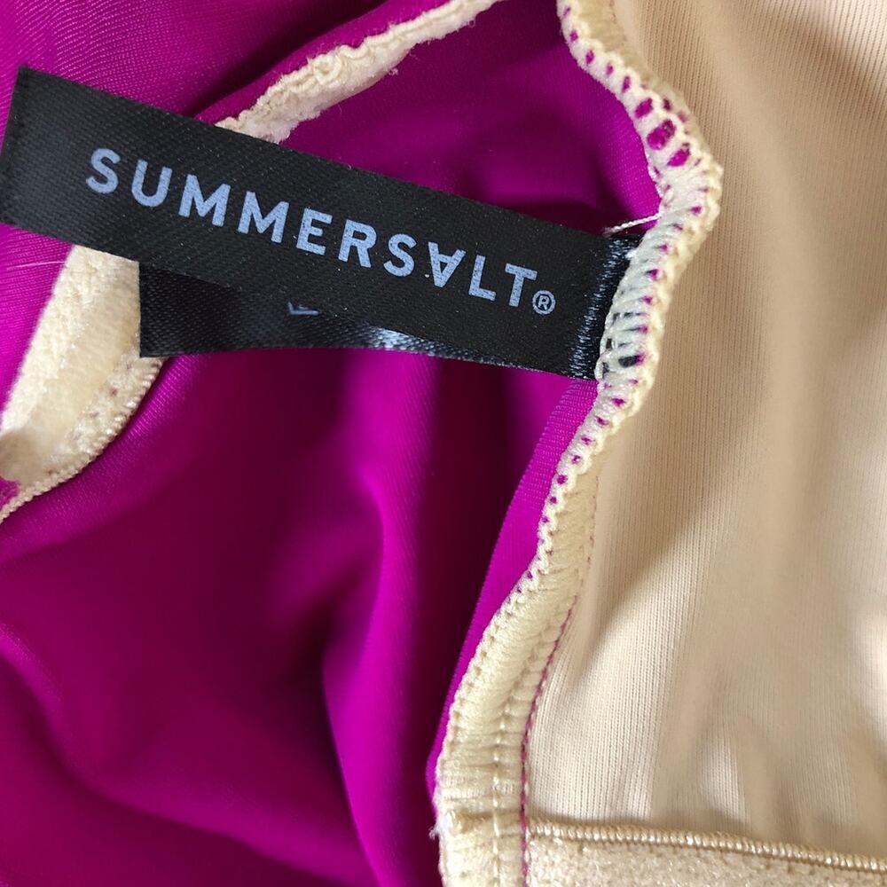 Summersalt Fused Oasis One Piece Swimsuit Fuchsia Pink Size 8 NWOT - Picture 7 of 9